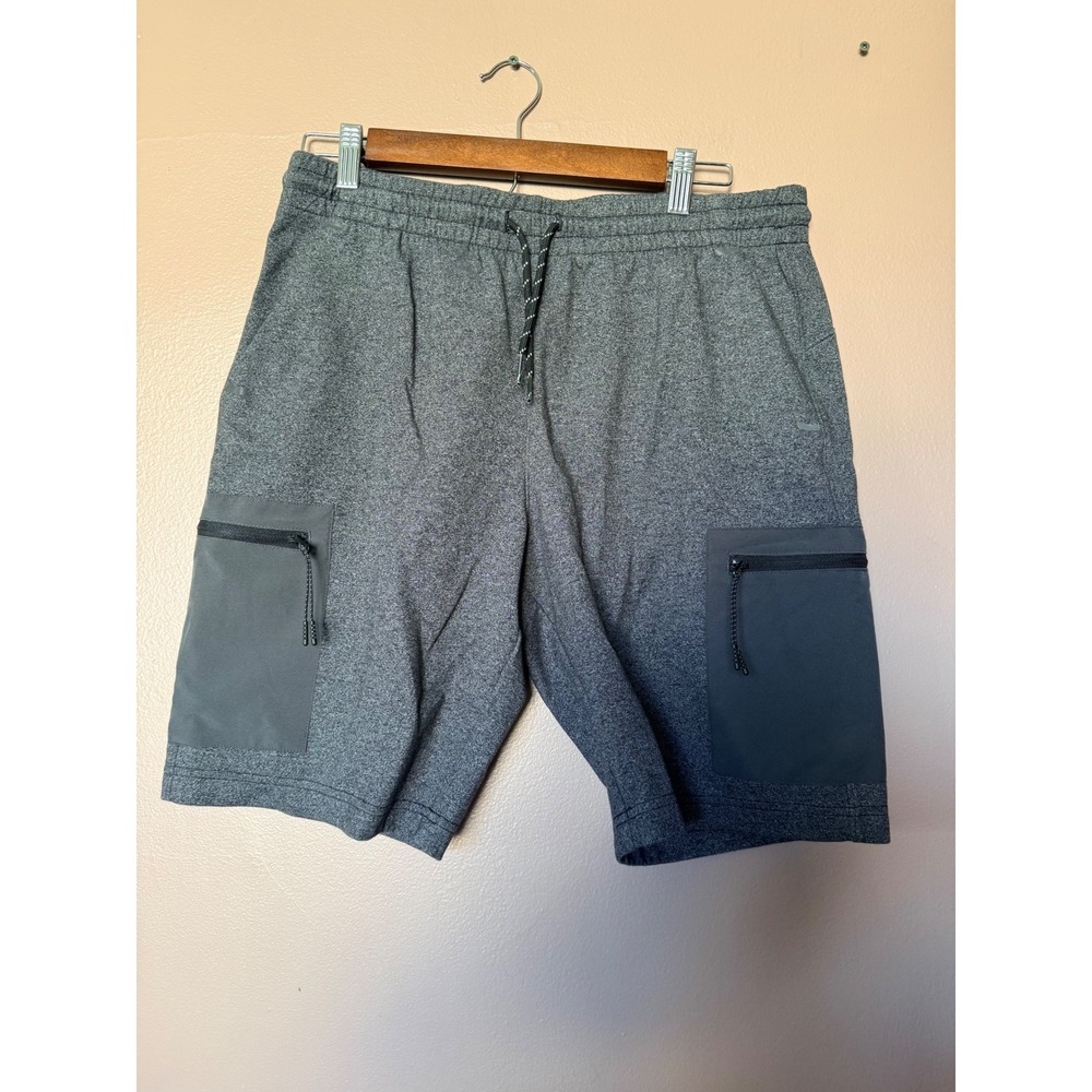Old Navy Active Medium Gray Dynamic Fleece Cargo Athletic Shorts Mens Tech Wear